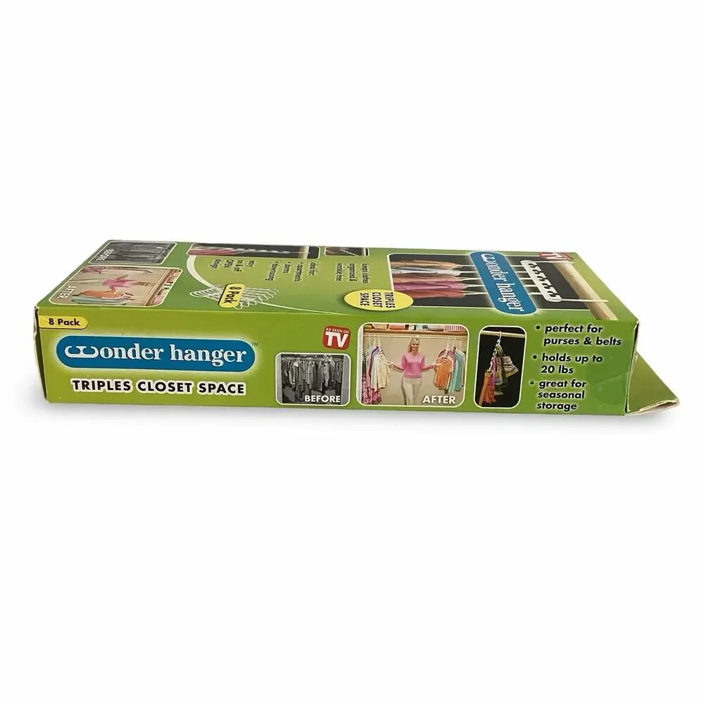 Wonder Hanger 8-Pack Space Saving Hangers